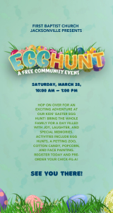 First Baptist Church Egg Hunt