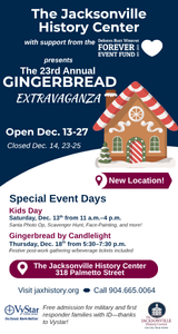 Jax Historical Society Gingerbread Extravaganza 
