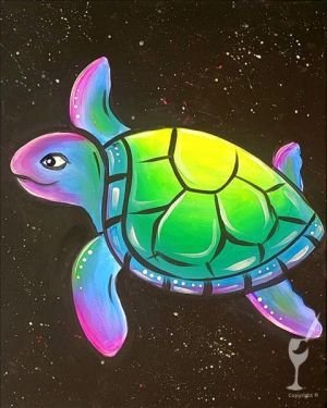 painting with a twist sea turtle