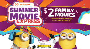 $2 Movies During Regal Summer Movie Express