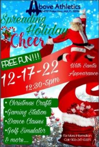 12/17: Above Athletics Spreading Holiday Cheer Event