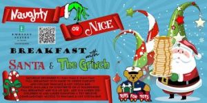 12/09: Embassy Suites Jacksonville Naughty or Nice Breakfast with Santa and the Grinch