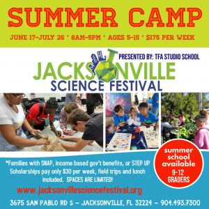 Jacksonville Science Festival Summer Camp