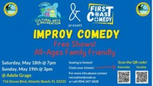 05/18-05/19: Atlantic Beach Family Friendly Improv Comedy Show