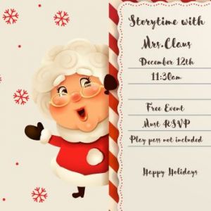 12/12: Nestling Collective Story Time with Mrs Claus, The