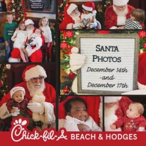 12/14 & 12/17: Chick-fil-A Beach and Hodges Santa Photos