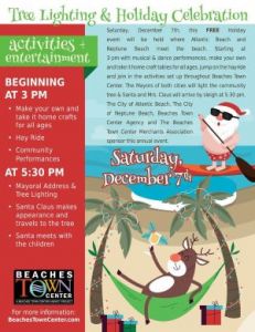 12/07: Beaches Town Center Holiday Celebration and Tree Lighting