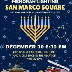 12/30: San Marco Menorah Lighting