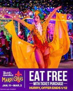 Busch Gardens Eat Free with Ticket Purchase