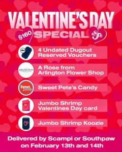 Jumbo Shrimp Valentine's Day Special