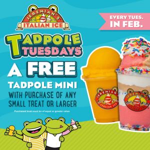 Jeremiah's Italian Ice Tadpole Tuesday's