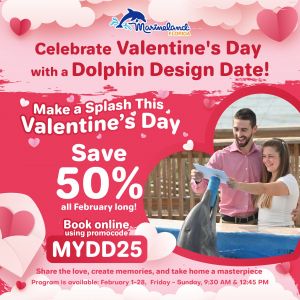 Marineland Valentine's Dolphin Design Date Deal