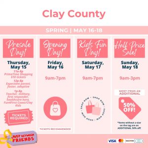05/15-05/18: Just Between Friends Clay County Sale