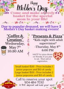 05/07: Poppin Box Mother's Day Coffee and Creation, The