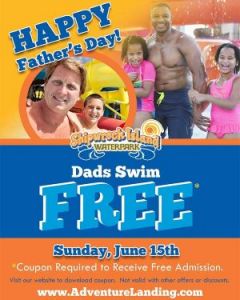 06/16: Adventure Landing Dad's Swim FREE