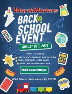 08/09: March Motors Back to School Event