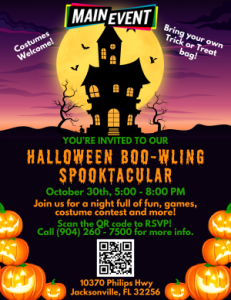 10/30: Main Event Halloween Boo-wling Spooktacular