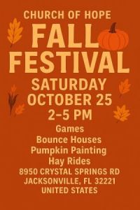 10/25: Church of Hope Fall Festival
