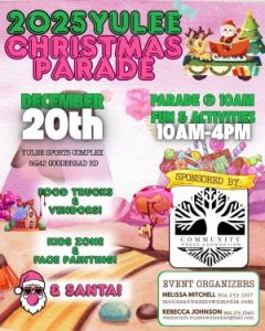 12/20: Annual Yulee Christmas Parade and Festival