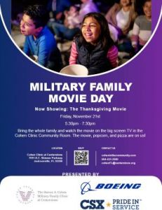 11/21: Cohen in the Community Thanksgiving Family Movie Night