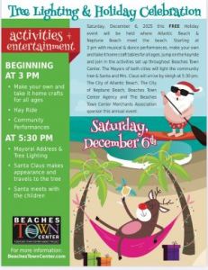 12/06: Beaches Town Center Holiday Celebration and Tree Lighting