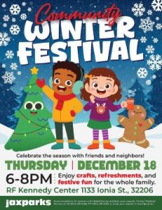 12/18: Jax Parks Community Winter Festival