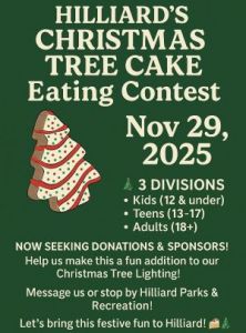 11/29: Hilliard's Christmas Tree Cake Eating Contest