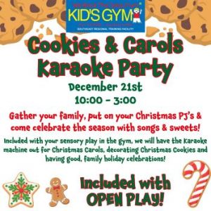 12/21: We Rock the Spectrum Cookies and Carols Karaoke Party