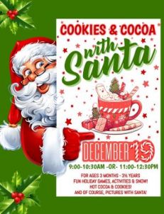 12/19: My Gym Mandarin Cocoa with Santa