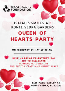 02/14: Isaiah's Smiles Queen of Hearts Party