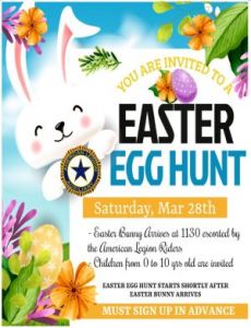 03/28: American Legion Post 129 Easter Egg Hunt