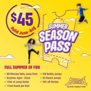 Altitude Trampoline Park Summer Season Pass