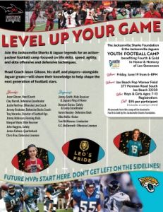 Jacksonville Sharks and Jaguars Youth Football Camp