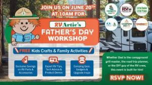 06/20: Campers Inn RV Jacksonville West Father's Day Workshop