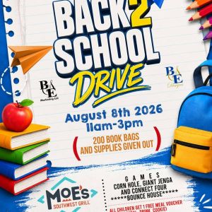 08/08: Diverse Performance and Moe's Southwest Grill Back 2 School Drive