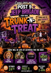10/24: Post 9 Jeep Brigade Trunk-N-Treat