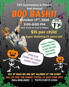 10/17: TNT Gymnastics BOO Bash *Pre Registration Required