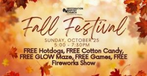 10/25: Restoration Baptist Church Fall Festival