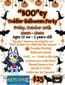 10/30: We Rock the Spectrum "Boo'ey" Toddler Halloween Party