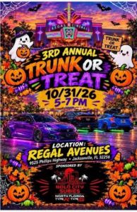 10/31: North Florida Type R/Type S Community Trunk or Treat