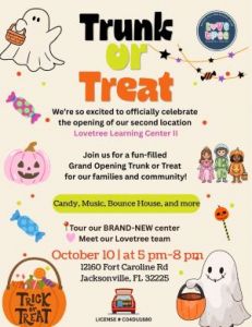 10/10: Love Tree Learning Center Trunk or Treat