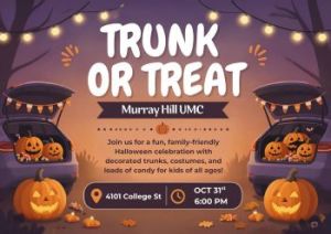 10/31: Murray Hill UMC Trunk or Treat