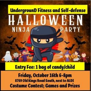 10/16: UndergrounD Fitness and Defense Halloween Ninja Party